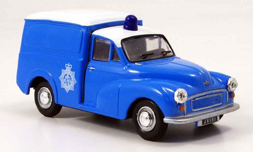 Morris Minor 1/43 Oxford Van blue white police Bermuda diecast model cars