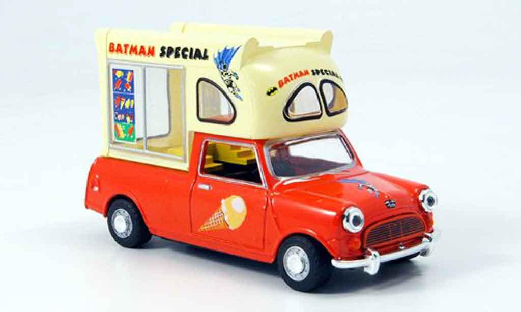 Austin Mini Pick Up 1/43 Oxford red white Batman Special Eiswagen diecast model cars
