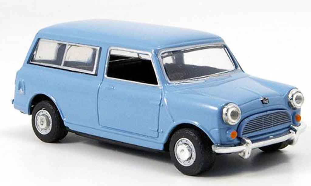 Austin Mini Van 1/43 Oxford Mini Traveller blue grey diecast model cars