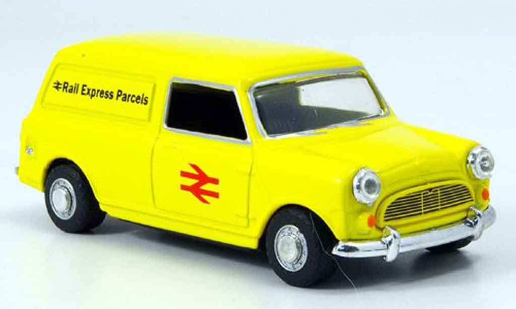 Austin Mini Van 1/43 Oxford yellow Rail Express Parcels diecast model cars