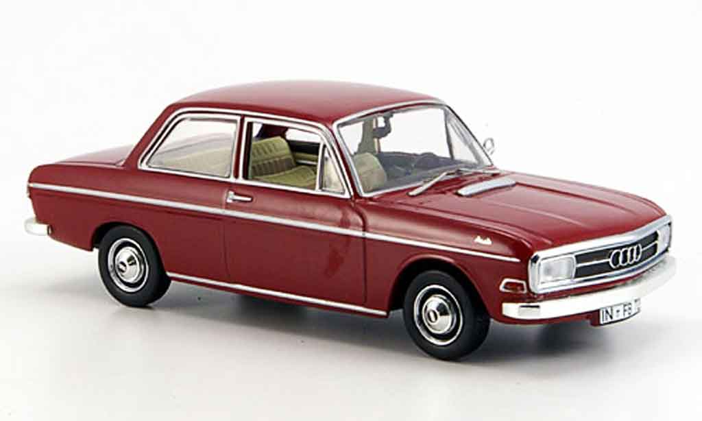 Audi 72 1/43 Norev red 2 Turer 1965 diecast model cars