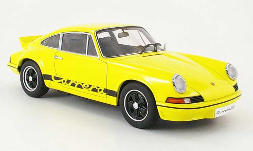 Porsche 911 RS 1/18 Autoart RS carrera 2.7 yellow/black 1973 diecast model cars