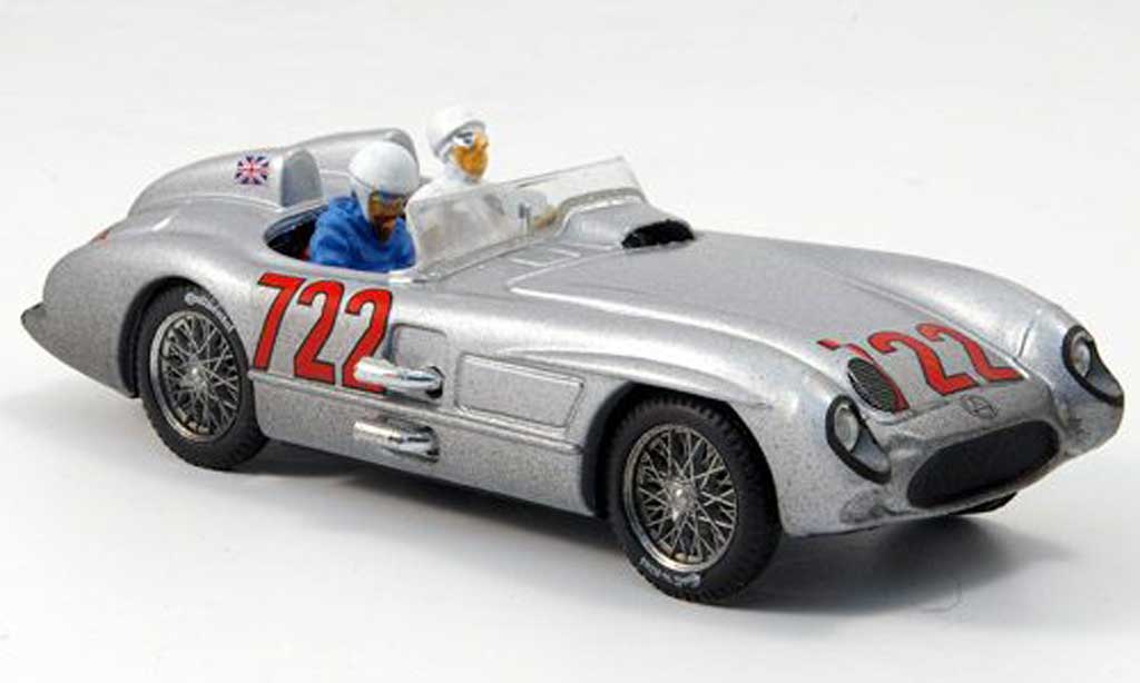 Mercedes 300 SLR 1/43 Brumm SLR No.722 Moss/Jenkinson Mille Miglia 1955 diecast model cars