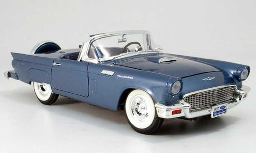 Ford Thunderbird 1957 1/18 Yat Ming 1957 blue diecast model cars