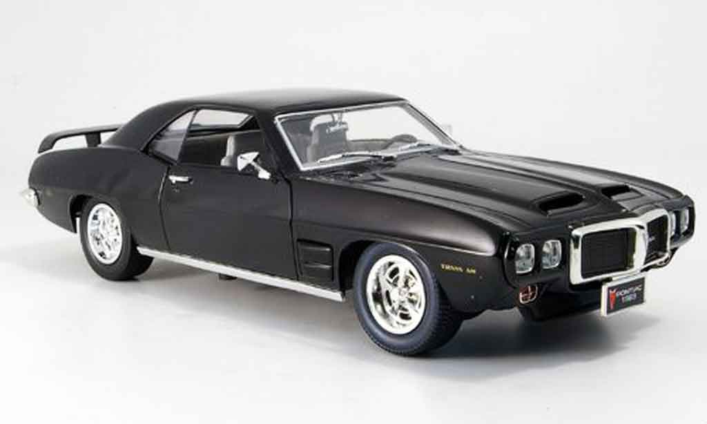 Pontiac Firebird 1969 1/18 Yat Ming 1969 trans am black diecast model cars