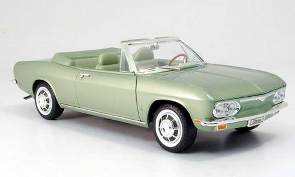 Chevrolet Corvair 1/18 Yat Ming monza convertible grun 1969 diecast model cars