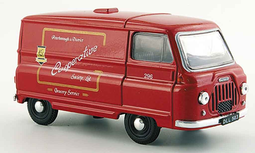 Morris J2 1/43 Oxford Van red Peterborough Co operative diecast model cars