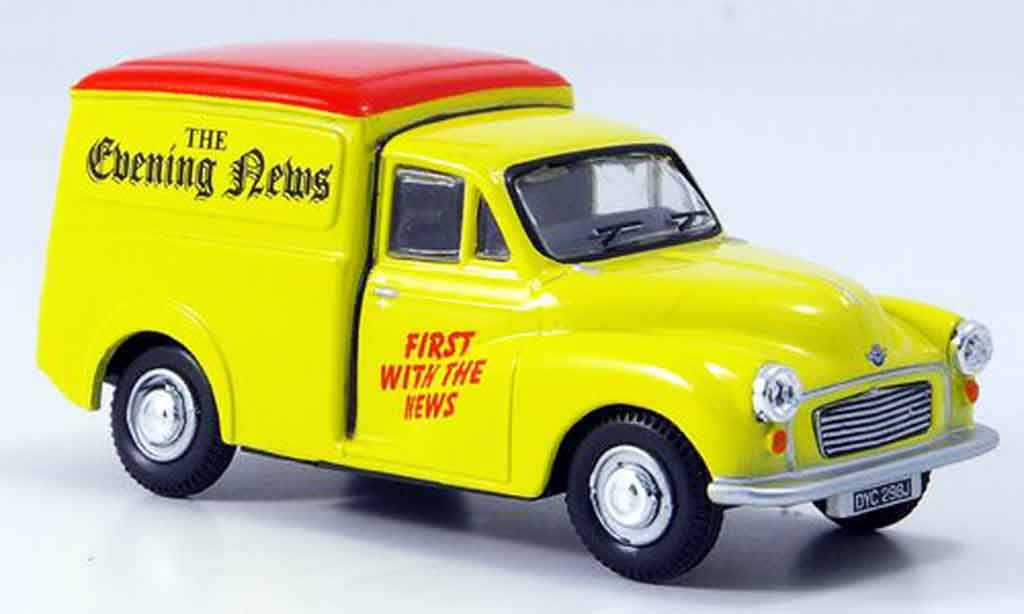 Morris Minor 1/43 Oxford Van yellow red Evening News Kasten diecast model cars