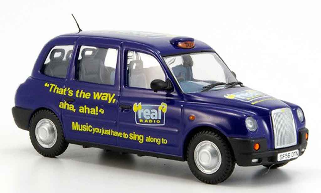 Austin TX4 1/43 Oxford Taxi blue Real Radio diecast model cars
