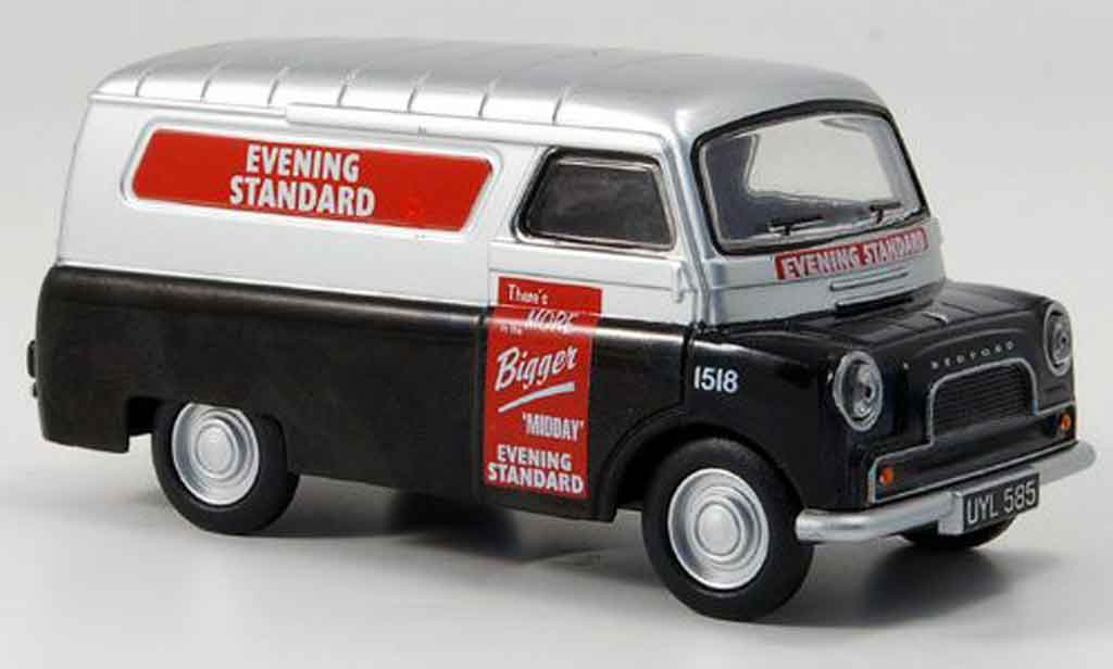 Bedford CA 1/43 Oxford Van black grey metallisee Evening Standard Kasten diecast model cars