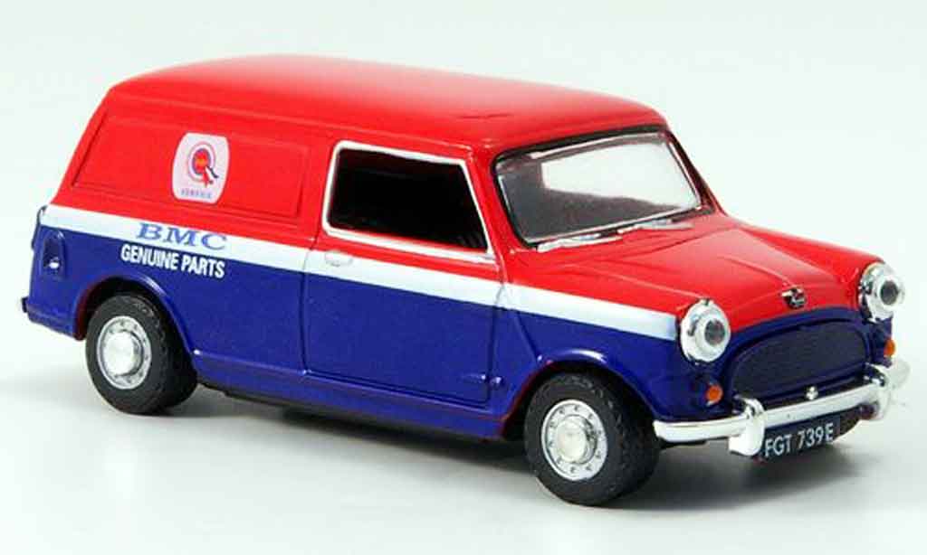 Austin Mini Van 1/43 Oxford red blue BMC Parts Kasten diecast model cars