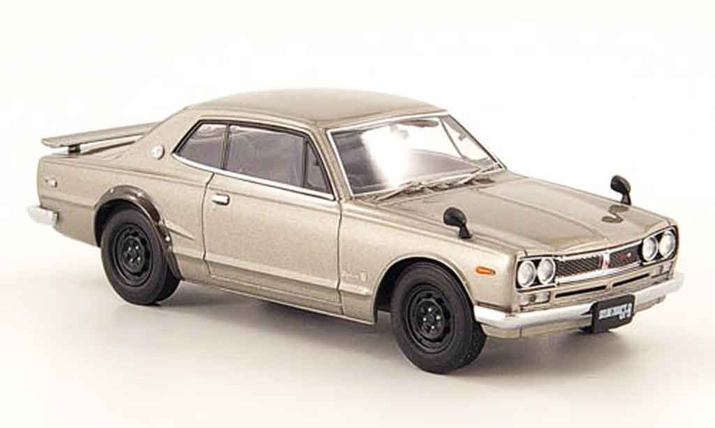 Nissan Skyline 2000 1/43 Ebbro 2000 2000GT R (KPGC10) grey metallisee 2 Turer 1971 diecast model cars