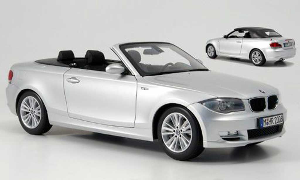 Bmw 118 E88 1/18 Kyosho E88 i cabriolet grey diecast model cars