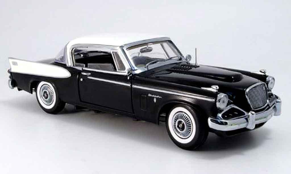 Studebaker Hawk 1/18 Yat Ming black whites dach 1958 diecast model cars