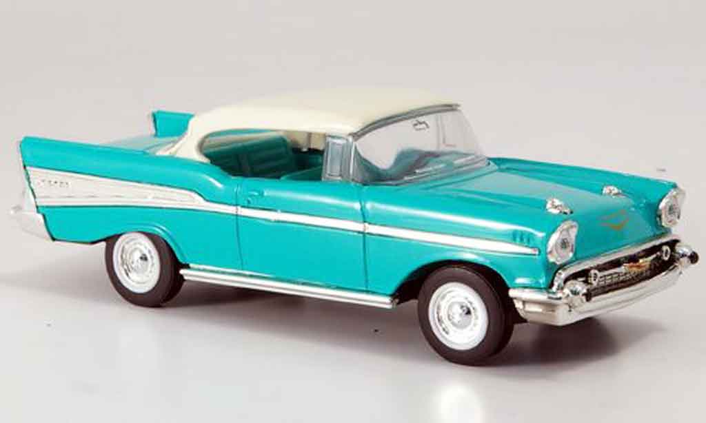 Chevrolet Bel Air 1/43 Yat Ming grun whitees Dach 1957 diecast model cars