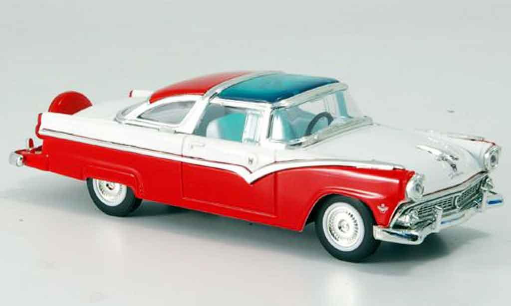 Ford Crown 1/43 Yat Ming Victoria red white 1955 diecast model cars