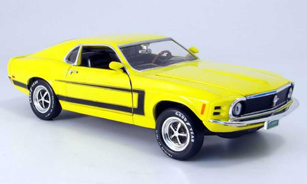 Ford Mustang 1970 1/18 Ertl 1970 grabber yellow mit zierstreifen diecast model cars