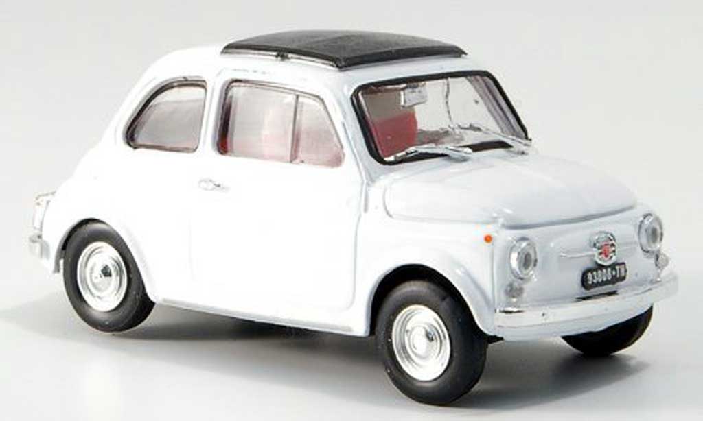 Fiat 500 F 1/43 Brumm F white geschlossenes Faltdach 1965 diecast model cars