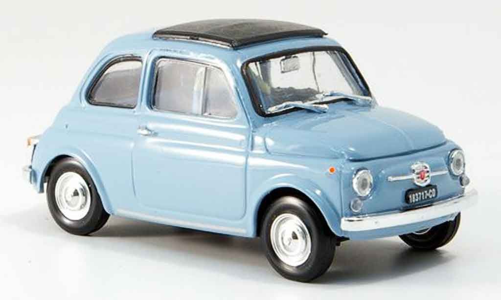 Fiat 500 1/43 Brumm F himmelblue avec capote Faltdach 1965 diecast model cars
