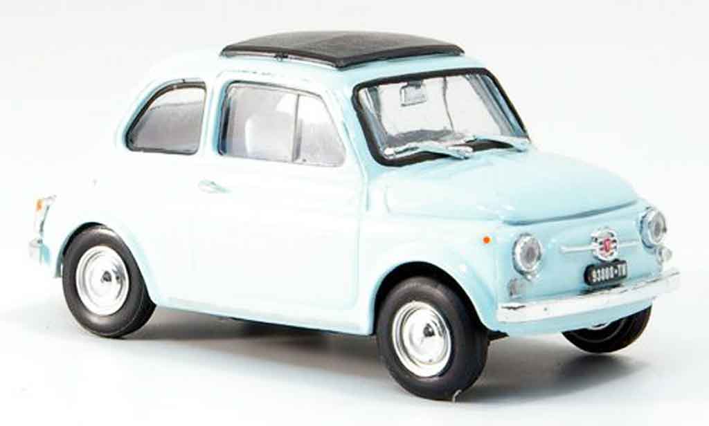 Fiat 500 1/43 Brumm F blue avec capote Faltdach 1965 diecast model cars