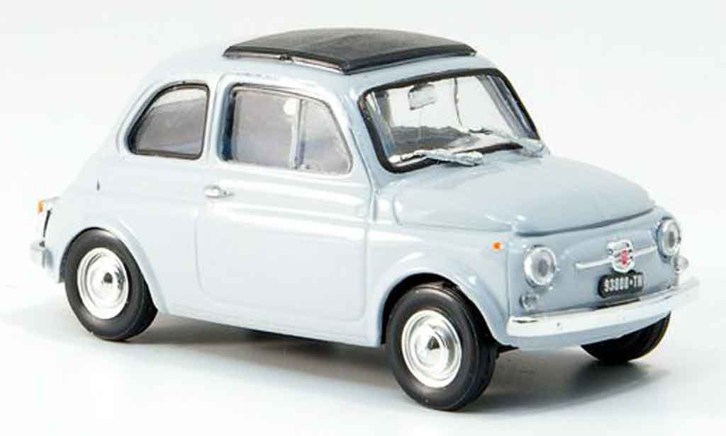 Fiat 500 1/43 Brumm F grey avec capote Faltdach 1965 diecast model cars