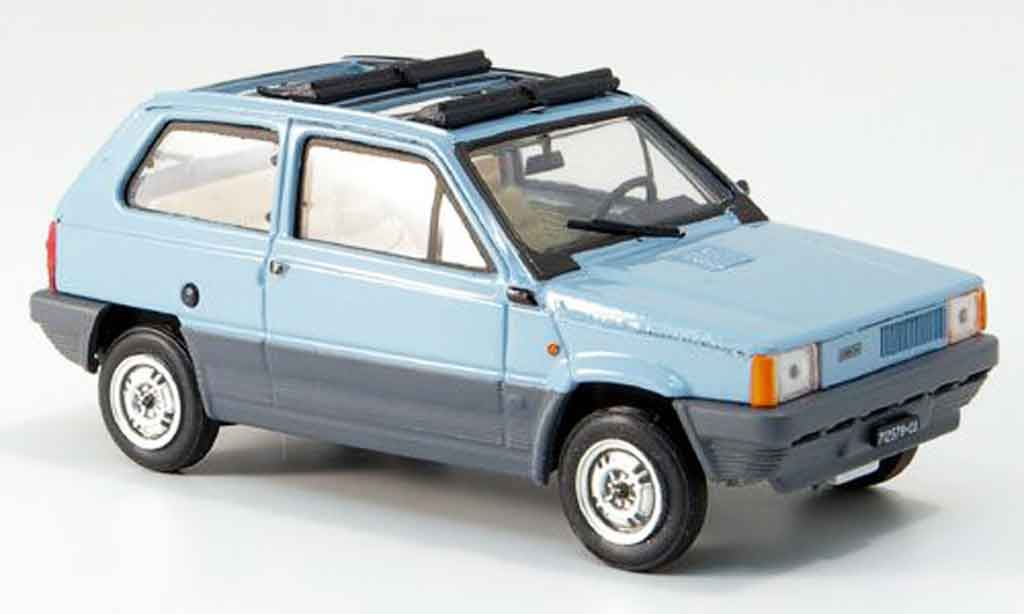 Fiat Panda 1/43 Brumm 45 blue geoffnetes Doppelfaltdach 1981 diecast model cars