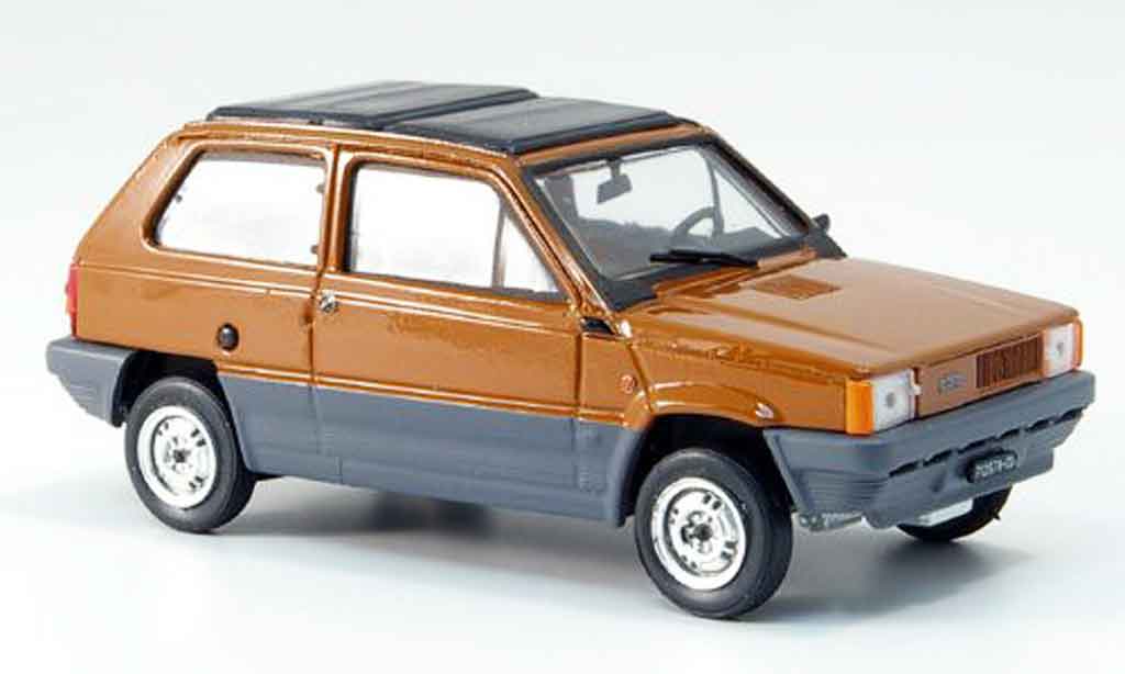 Fiat Panda 1/43 Brumm 45 brown avec capote Doppelfaltdach 1981 diecast model cars
