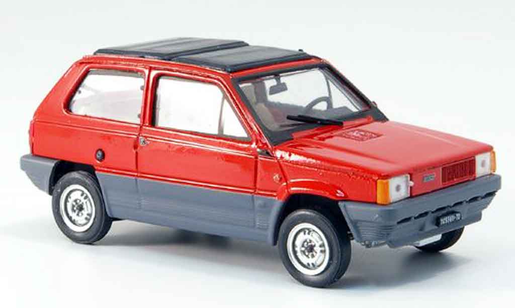 Fiat Panda 1/43 Brumm 45 red avec capote Doppelfaltdach 1981 diecast model cars