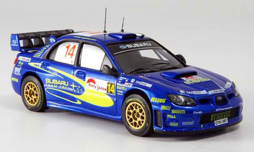 Subaru Impreza WRC 1/43 IXO WRC no.14 arai sircombe rallye japan 2006 diecast model cars