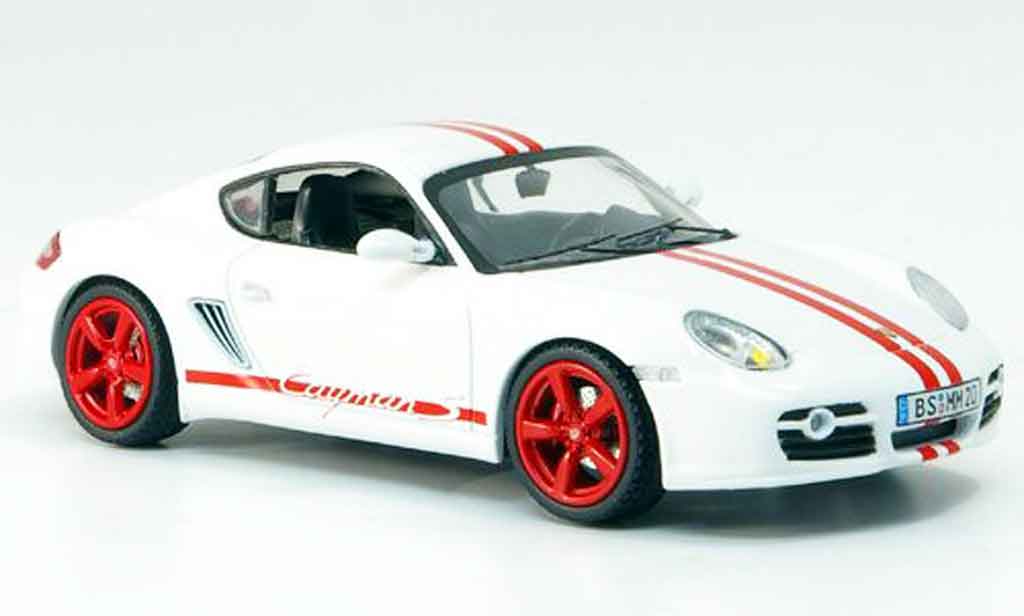 Porsche Cayman S 1/43 Schuco S white red diecast model cars