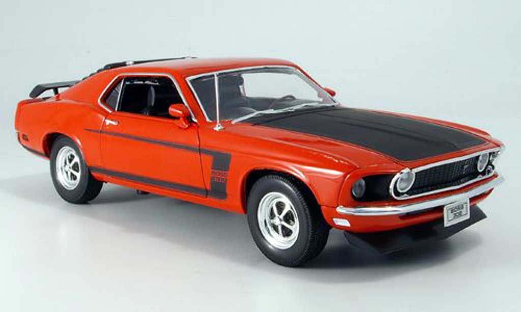 Ford Mustang 1969 1/18 Welly 1969 boss red/mattblack diecast model cars