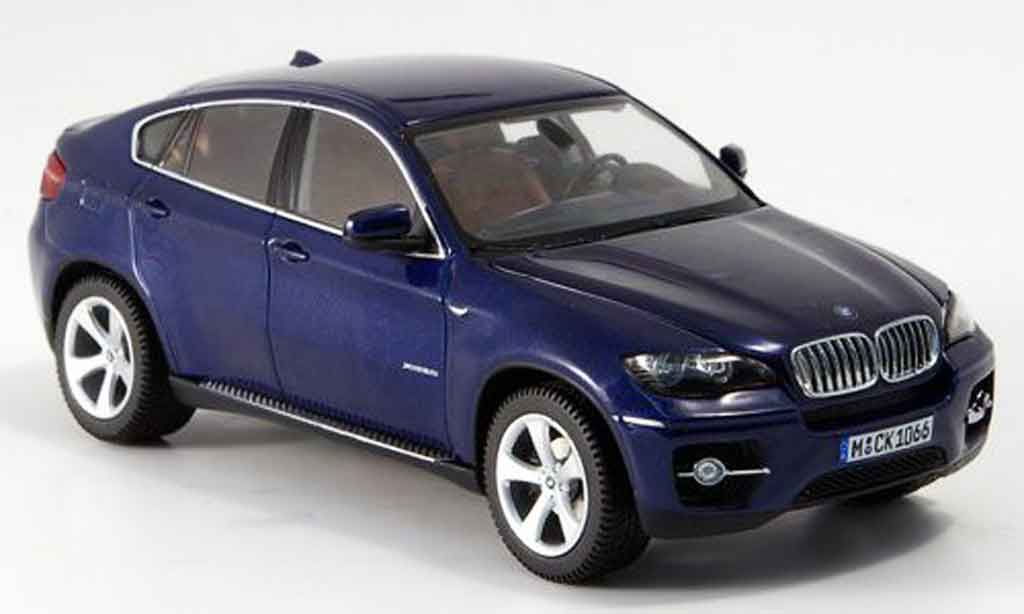 Bmw X6 E71 1/43 Schuco E71 xDrive 50 i blue 2008 diecast model cars