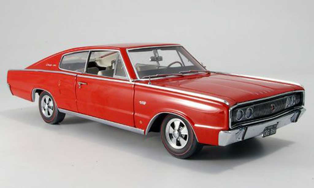 Dodge Charger 1966 1/18 Ertl 1966 426 hemi red diecast model cars