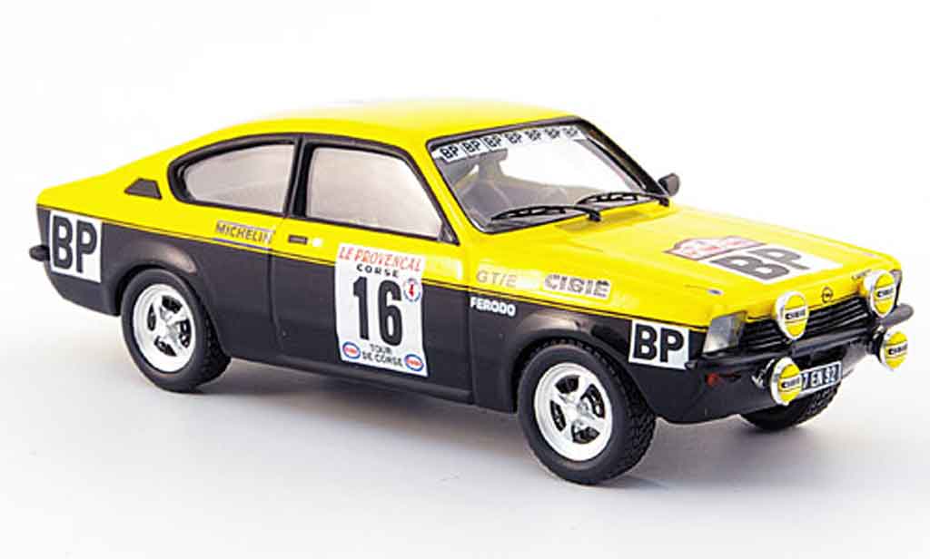 Opel Kadett GT 1/43 Trofeu GT e no.16 bp tour de corse 1975 diecast model cars