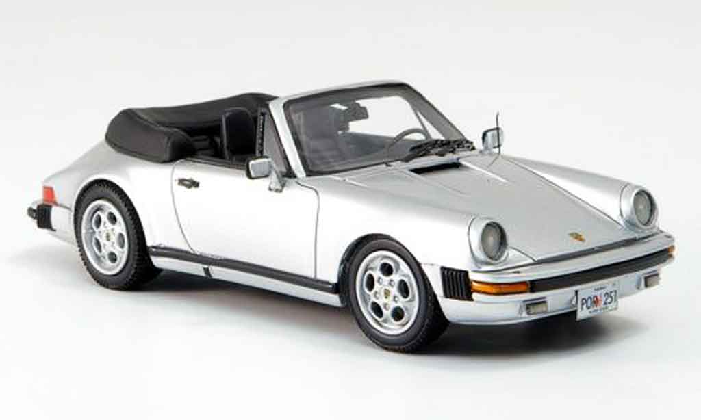 Porsche 930 1/43 Neo Carrera Convertible grey metallisee US Version 1985 diecast model cars