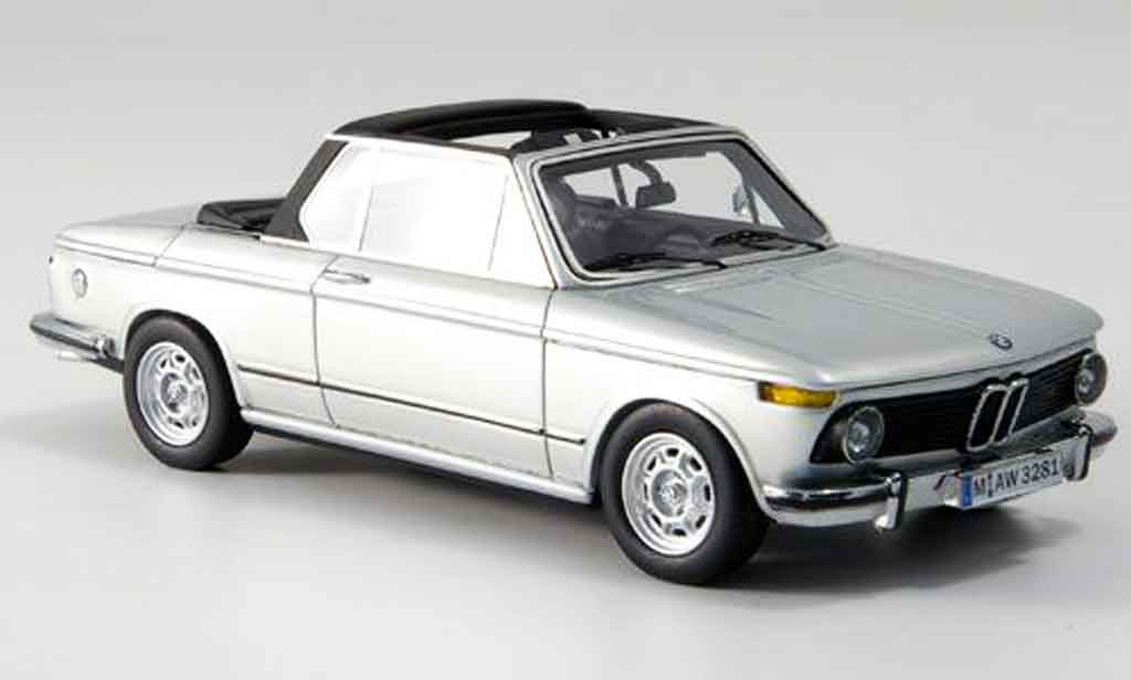 Bmw 2002 Tii 1/43 Neo Tii E10 Baur Convertible grey metallisee 1974 diecast model cars