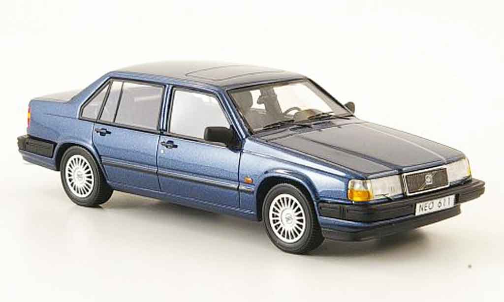 Volvo 940 1/43 Neo GLE blue 1992 diecast model cars