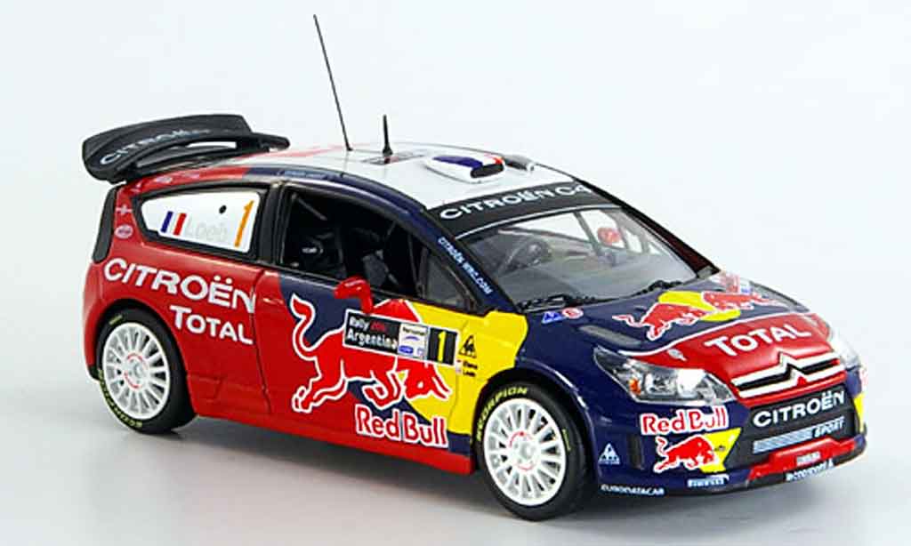 Citroen C4 WRC 2008 1/43 Norev WRC 2008 red bull argentine diecast model cars
