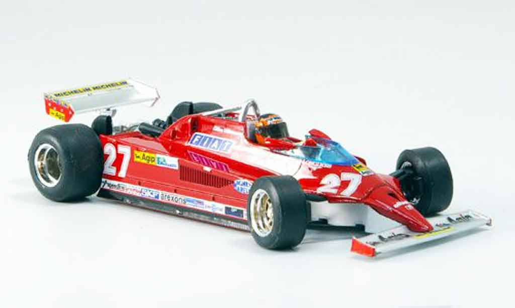 Ferrari 126 1981 1/43 Brumm 1981 CK no.27 gilles villeneuve 25 jahre diecast model cars
