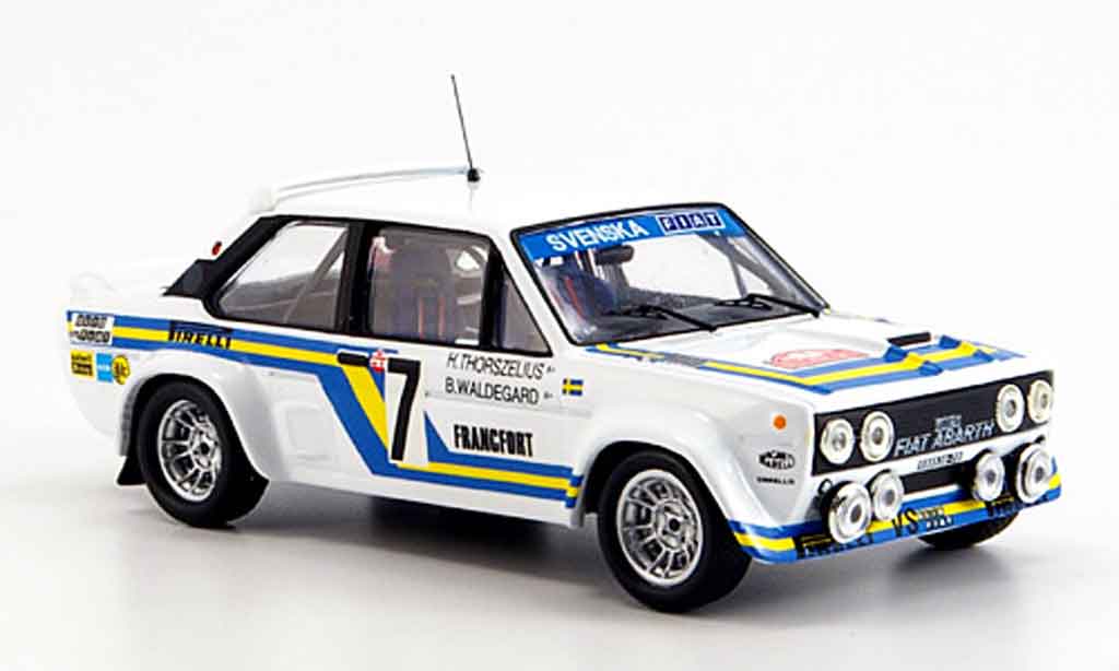 Fiat 131 1/43 IXO Abarth No.7 Waldgegard Thoreszelius 1980 diecast model cars