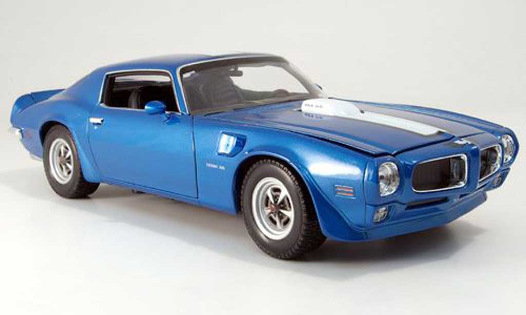 Pontiac Firebird 1972 1/18 Welly 1972 trans am blue diecast model cars