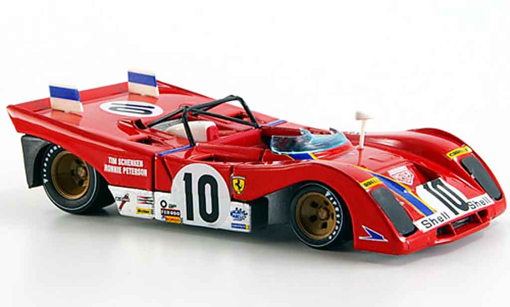 Ferrari 312 PB 1/43 Brumm PB no.10 peterson schenken brands hatch 1972 diecast model cars