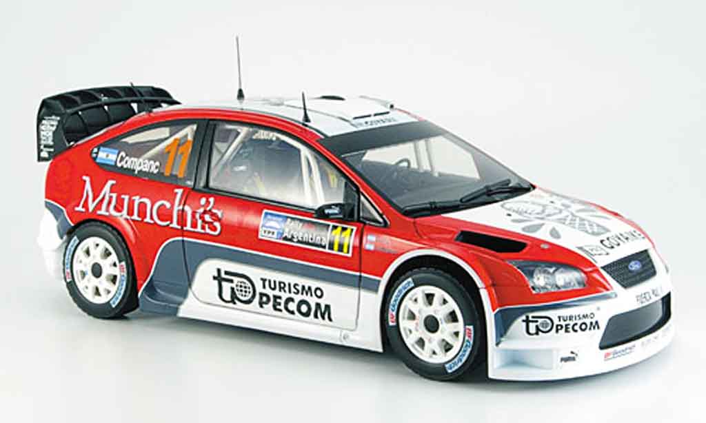 Ford Focus RS WRC 1/18 Sun Star RS WRC argent perzex/ companc diecast model cars