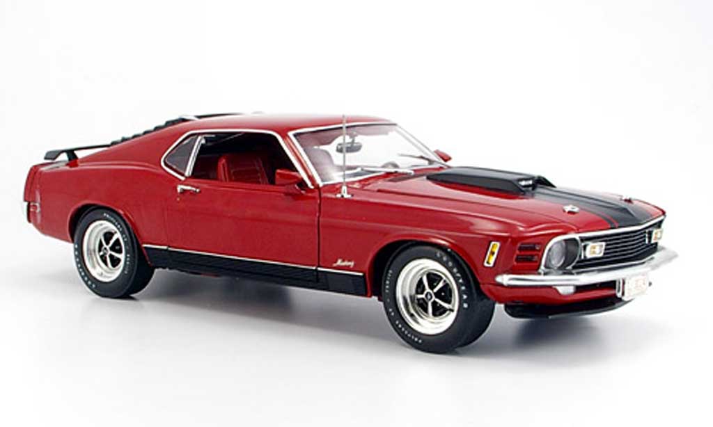 Ford Mustang 1970 1/18 Highway 61 1970 mach 1 red diecast model cars