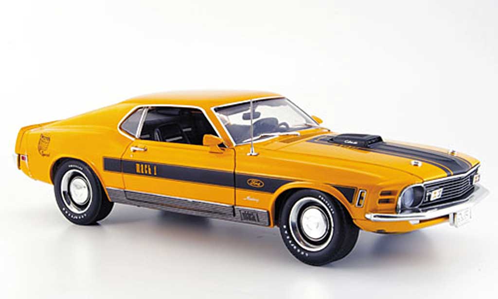 Ford Mustang 1970 1/18 Highway 61 1970 twister special orange/black diecast model cars