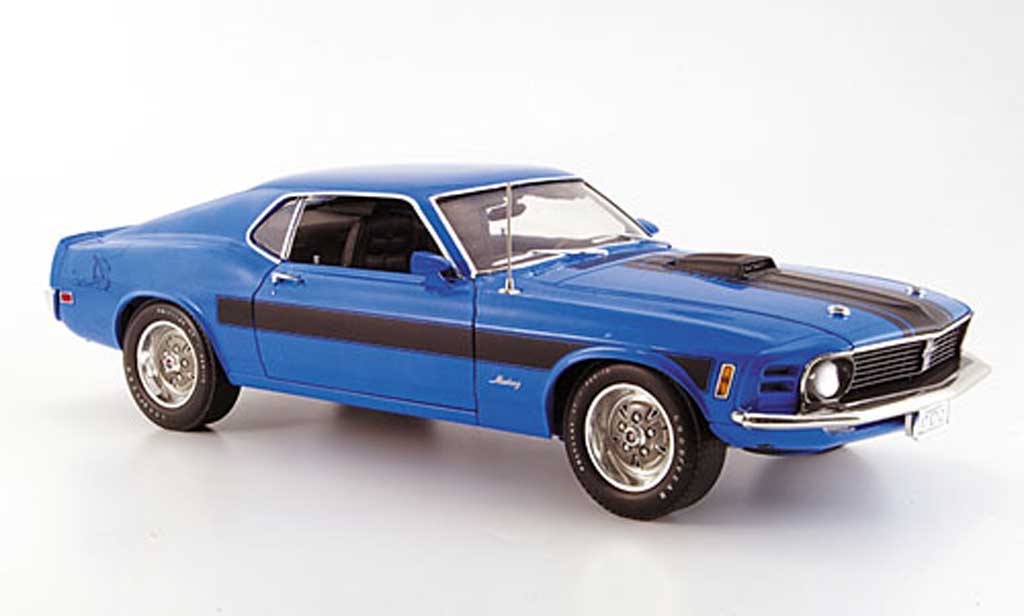 Ford Mustang 1970 1/18 Highway 61 1970 sidewinder special blue/black diecast model cars