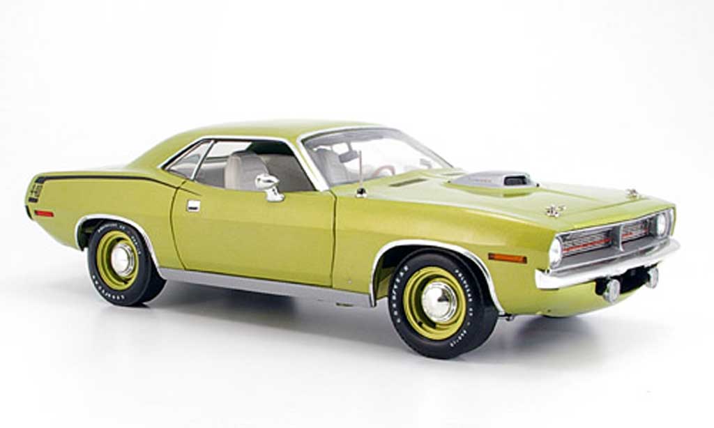 Plymouth Cuda 1970 1/18 Highway 61 1970 grun diecast model cars