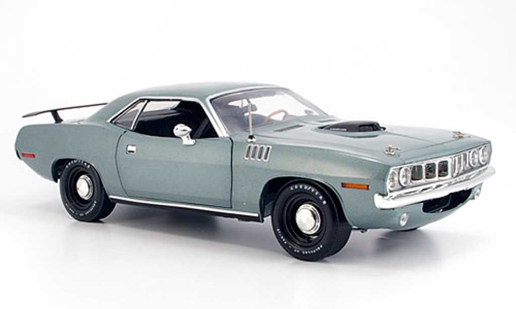 Plymouth Cuda 1970 1/18 Highway 61 1970 grey diecast model cars