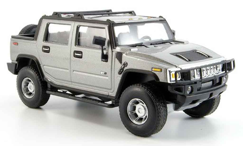 Hummer H2 1/43 Cararama SUT grey metallisee diecast model cars