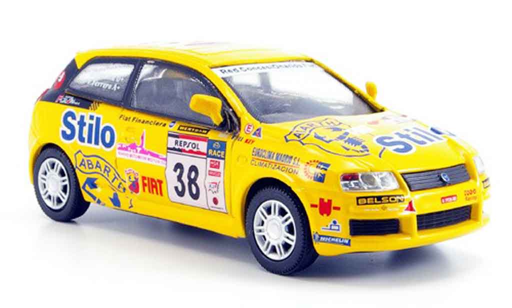 Fiat Stilo 1/43 Cararama No.38 yellow Rally diecast model cars